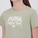 Camiseta PUMA Graphics Varsity Feminina - Foto 5