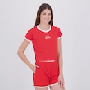 Camiseta Cropped Fila Slim Letter Feminino - Foto 2