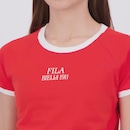 Camiseta Cropped Fila Slim Letter Feminino - Foto 5