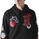 Blusão de Moletom New Era Canguru Fechado Boston Red Sox MLB Masculino - Foto 6