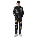 Blusão de Moletom New Era Canguru Fechado New York Yankees MLB Masculino - Foto 1