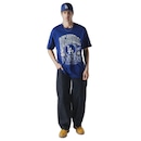 Camiseta New Era Oversize Los Angeles Dodgers MLB Masculina - Foto 3