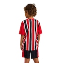 Kit Uniforme do São Paulo Jogo Braziline Mini Craque Infantil - Foto 2