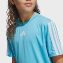 Camiseta adidas Essentials 3 Stripes Infantil - Foto 3
