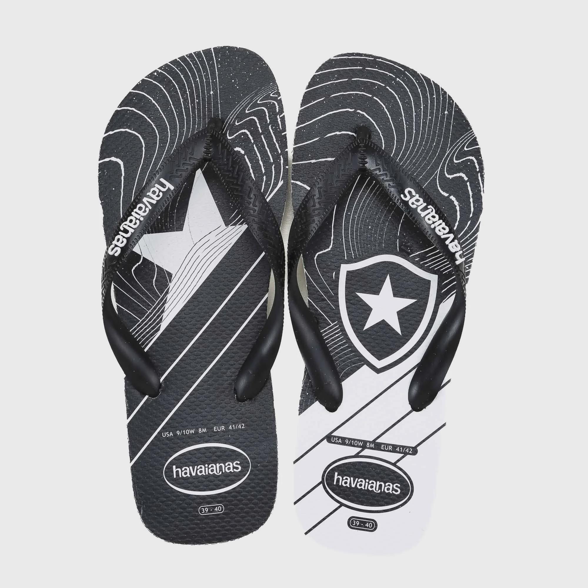 Chinelo Havaianas Top Times Botafogo Masculino - Foto 2