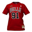 Camiseta NBA Chicago Bulls Rodman 91 - Masculina - Foto 1