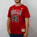 Camiseta NBA Chicago Bulls Rodman 91 - Masculina - Foto 3