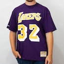 Camiseta NBA Oversized La Lakers Johnson 32 Masculina - Foto 3