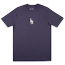 Camiseta New Era MLB Los Angeles Dodgers Logo Central Masculina - Foto 1