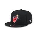 Boné New Era 9Fifty Miami Heat NBA Hardwood Masculino - Foto 1