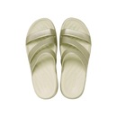 Sandália Feminino Crocs Getaway Metallic Strappy Sandal Champagne Metallic - Foto 5