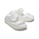 Sandália Crocs Crush Iridescent Sandal White - Unissex - Foto 4