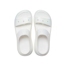 Sandália Crocs Crush Iridescent Sandal White - Unissex - Foto 5