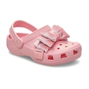 Sandália Crocs Classic Bow Clog K Powder - Infantil - Foto 2