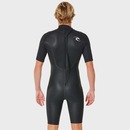 Short John Rip Curl Freelite 2/2 mm Back Zip Black White - Masculino - Foto 2