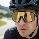 Óculos de Sol Unissex Esportivo HB Grinder Gold Chrome Espelhado - Foto 4