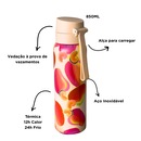 Garrafa Farm Etc Suco de Caju Térmica Original Inox 850ml - Foto 5