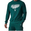 Blusão de Moletom New Era Los Angeles Dodgers Importado Fleece Top Masculino - Foto 6