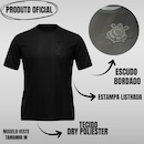 Camisa do Corinthians Dry All Black Listrada Bordado Coimbra - Masculina - Foto 2
