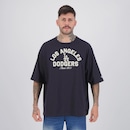 Camiseta New Era MLB Los Angeles Dodgers Heritage Masculina - Foto 1