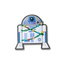 Jibbitz Crocs Star Wars R2D2 Christmas - Foto 1