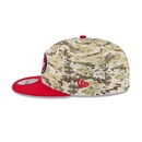 Boné New Era 9Fifty San Francisco 49ers NFL Salute Service 2025 Masculino - Foto 4
