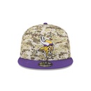 Boné New Era 9Fifty Minnesota Vikings NFL Salute Service 2025 Masculino - Foto 2