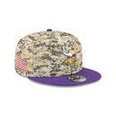 Boné New Era 9Fifty Minnesota Vikings NFL Salute Service 2025 Masculino - Foto 3