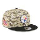 Boné New Era 9Fifty Pittsburgh Steelers NFL Salute Service 2025 Mascuino - Foto 3