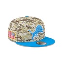 Boné New Era 9Fifty Detroit Lions NFL Salute Service 2025 Masculino - Foto 3