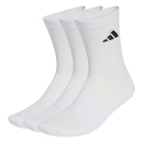 Meia Cano Alto adidas Unissex Cushioned Crew 3 Pares Unissex - Foto 1