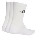 Meia Cano Alto adidas Unissex Cushioned Crew 3 Pares Unissex - Foto 2