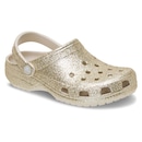 Sandália Crocs Classic Chunky Glitter Clog Sandstone - Unissex - Foto 2