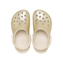 Sandália Crocs Classic Chunky Glitter Clog T Sandstone - Infantil - Foto 5