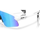Óculos de Sol Unissex Oakley Stunt Devil S Matte White Prizm Sapphir - Foto 5