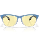 Óculos de Sol Unissex Oakley Frogskins Matte Cyan/Blue/Clear Shift - Foto 3