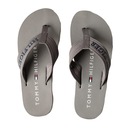 Chinelo Tommy Hilfiger Monotype Beach Sandal Dark Ash Masculino - Foto 2