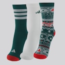 Kit Meia adidas GFX Cano Alto 3 Pares - Foto 1