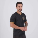 Camisa Atlético Mineiro Preta e Dourada 7 Hulk Masculino - Foto 3