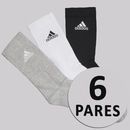 Kit Meia adidas Logo Cano Alto 6 Pares - Foto 1