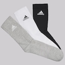 Kit Meia adidas Logo Cano Alto 6 Pares - Foto 2