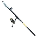 Combo Vara e Molinete Leaf Ultra Light Estrutura Telescópica 2,4m Pesca em Rios e Lagos - Foto 3