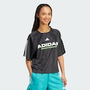 Camiseta adidas Jacquard Tiro x Common Goal Feminina - Foto 4