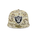 Boné New Era 59FIFTY Las Vegas Raiders NFL Salute Service 2025 Masculino - Foto 2