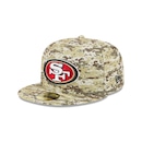 Boné New Era 59FIFTY San Francisco 49ers NFL Salute Service 2025 Masculino - Foto 1