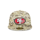 Boné New Era 59FIFTY San Francisco 49ers NFL Salute Service 2025 Masculino - Foto 2