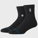 Meia Stance NBA Logoman St Quarter Black Importada Masculina - Foto 1