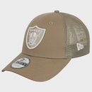 Boné New Era 9-Forty NFL Las Vegas Raiders Khaki Masculino - Foto 1