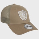 Boné New Era 9-Forty NFL Las Vegas Raiders Khaki Masculino - Foto 3