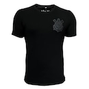 Kit 2 Camisetas Corinthians Algodão Bordado Coimbra Masculina - Foto 2